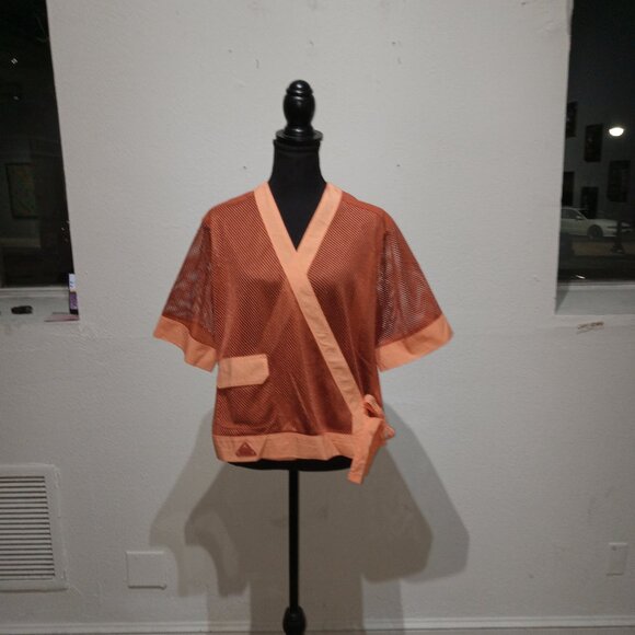 Jordan cropped Mesh wrap top - Picture 14 of 15